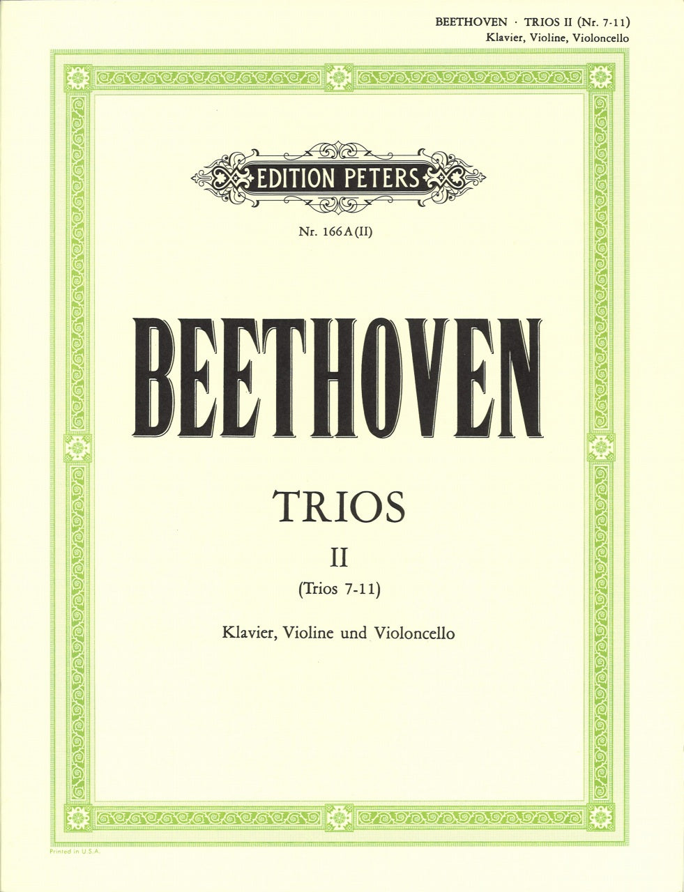 Beethoven, Trios 2 (Peters)