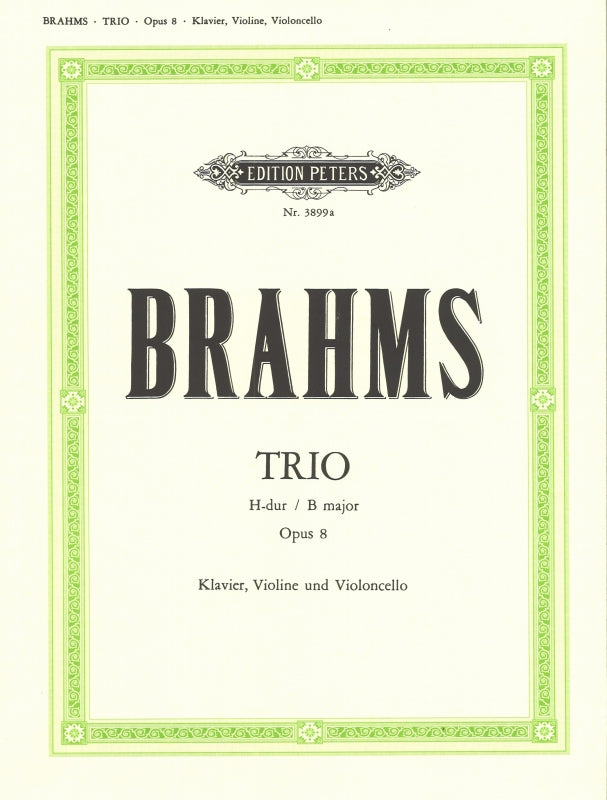 Brahms, Piano Trio No. 1 op. 8, 2nd ver. (Peters)