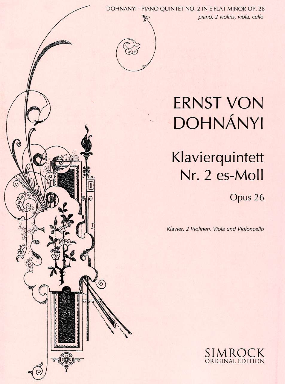 Dohnanyi, Piano Quintet No. 2 op. 26 (Simrock)