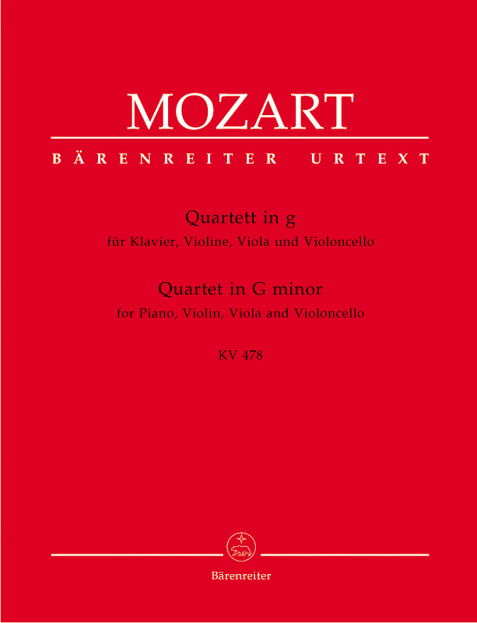 Mozart, Quartet KV 478 in g (Barenreiter)