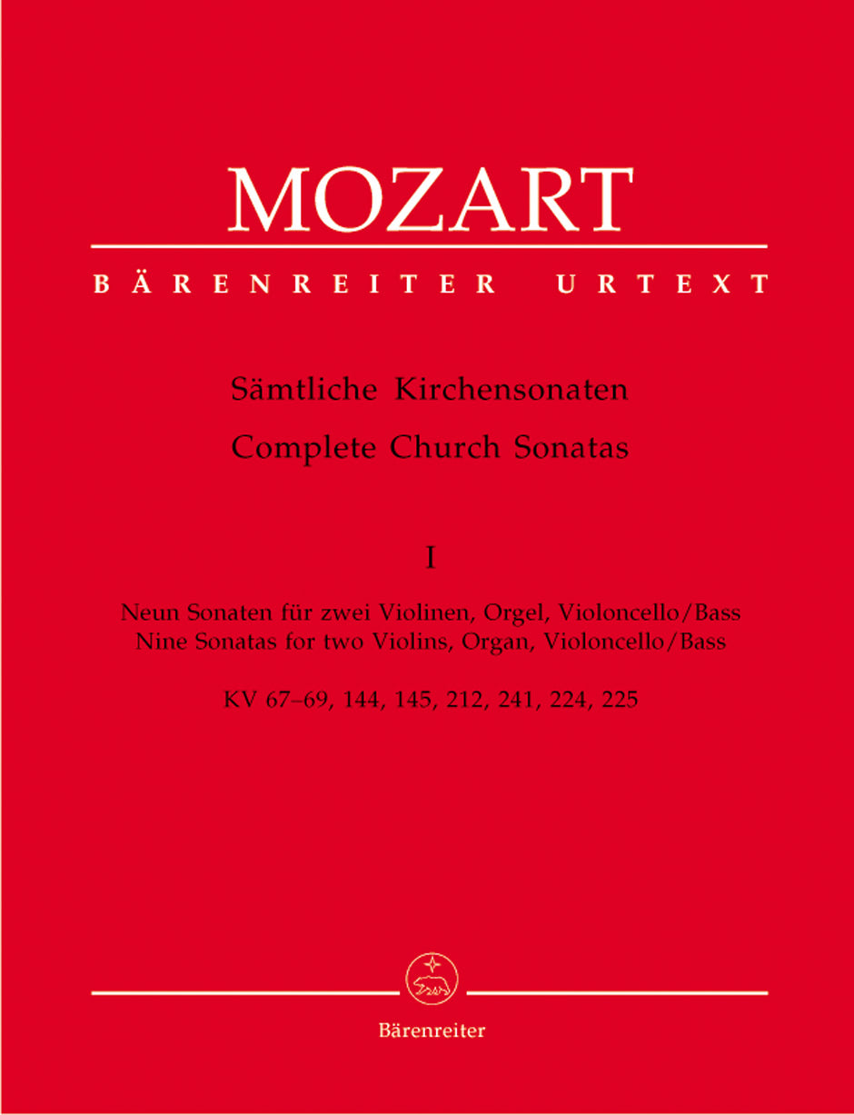 Mozart, Kirchensonaten 1 (Score,Parts) (Barenreiter)