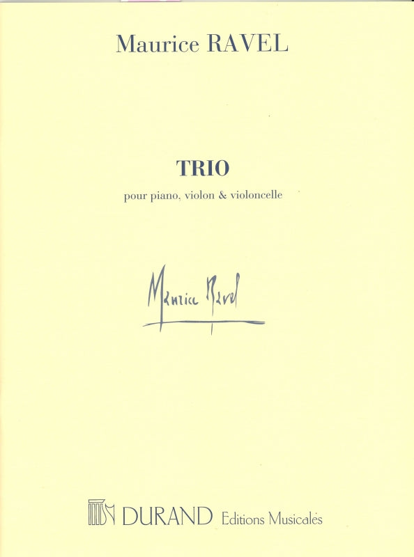 Ravel, Trio en la mineur (Vn,Vc,Pf) (Durand)