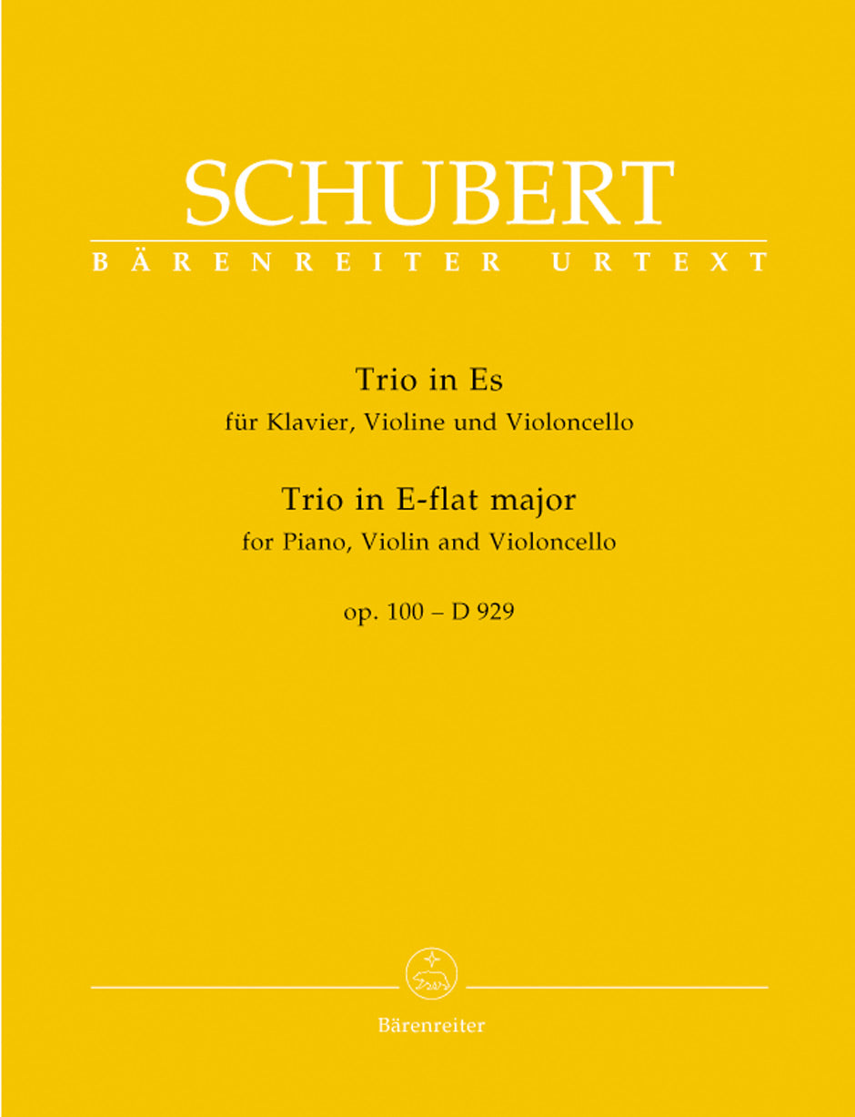 Schubert, Trio D 929 in Eb op. 100 (Barenreiter)