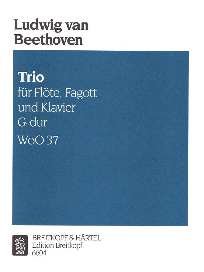 Beethoven, Trio G-dur WoO 37 (Fl,Bn,Pf) (Breitkopf)