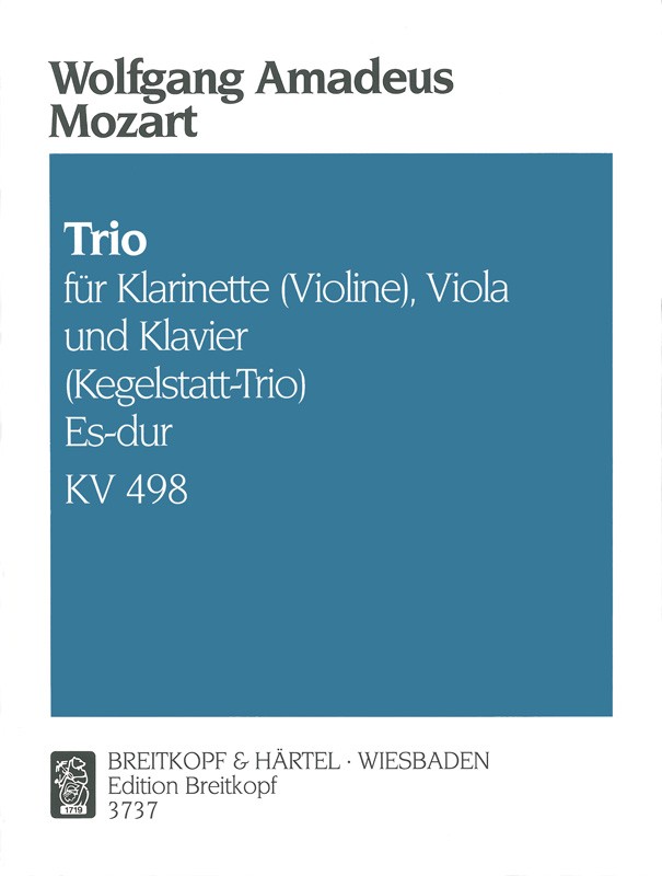 Mozart, Trio KV 498 in Eb (Cl/Vn,Va,Pf) (Breitkopf)
