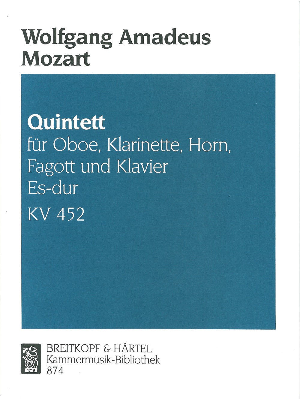 Mozart, Quintet KV 452 (Ob,Cl,Bn,Hn,Pf) (Breitkopf)