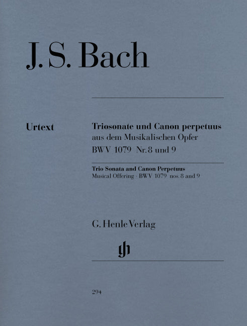 Bach, Triosonaten aus BWV-1079 (Fl, (Henle)