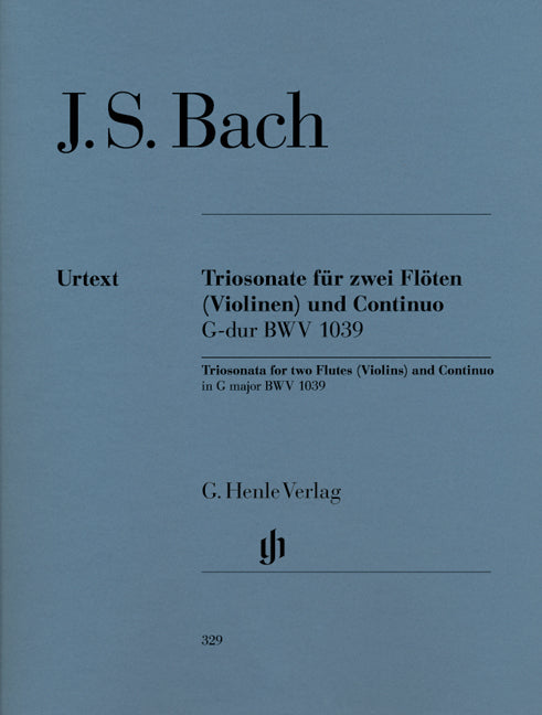 Bach, Trio Sonata BWV 1039 in G (2Fl,Bc) (Henle)