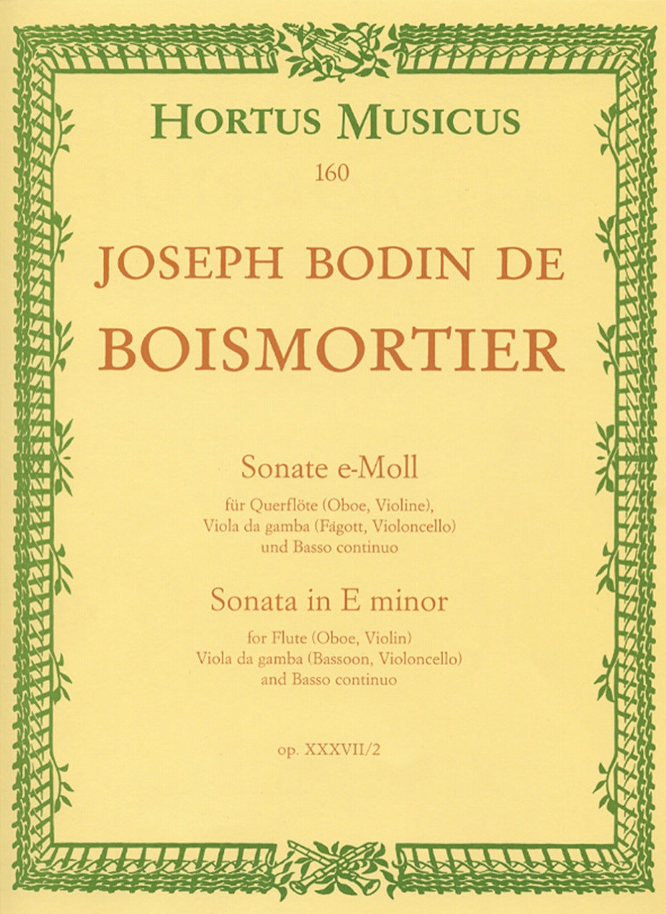 Boismortier, Triosonate e-moll op.37/2 (Barenreiter)