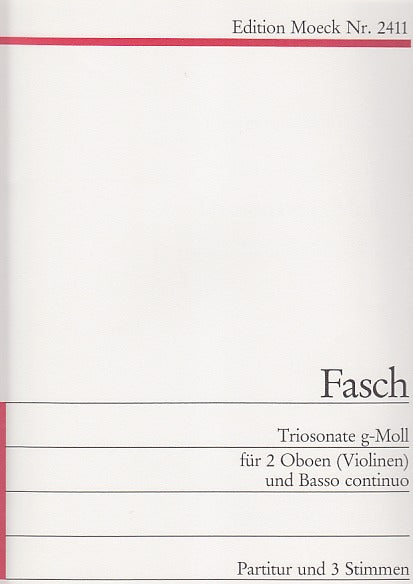 Fasch, Triosonate in g (2Ob/2Vn,Bc) (Moeck)