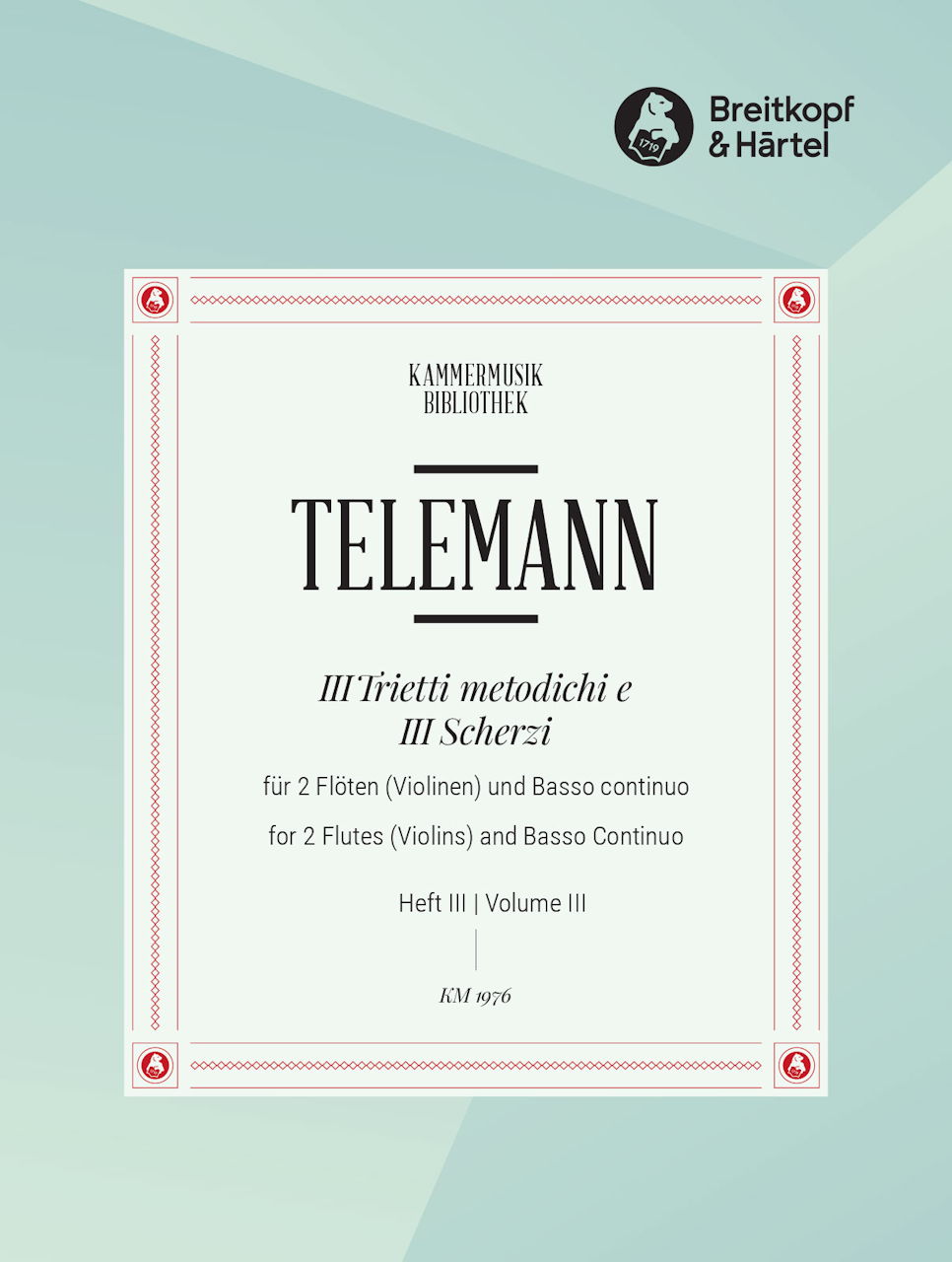 Telemann, 3 Trietti metodichi, 3 (Breitkopf)
