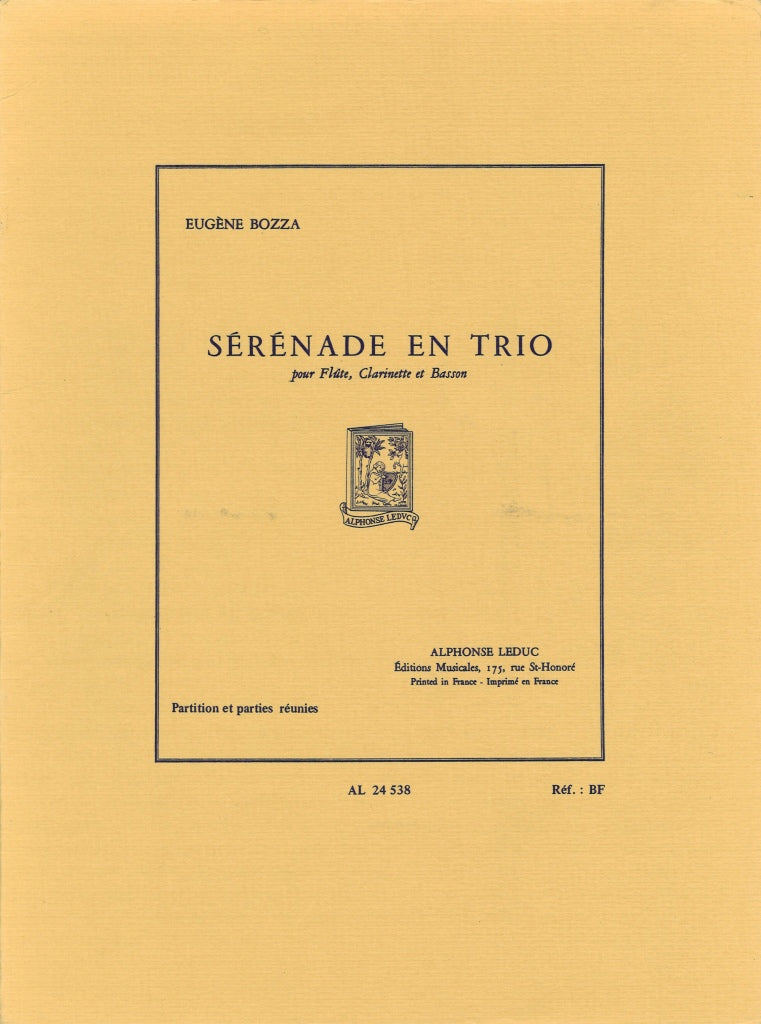 Bozza, Serenade en Trio (Fl,Cl,Bn) (Leduc)
