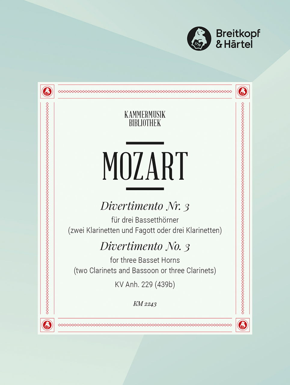 Mozart, Divertimento KV Anh. 229/3 (Breitkopf)