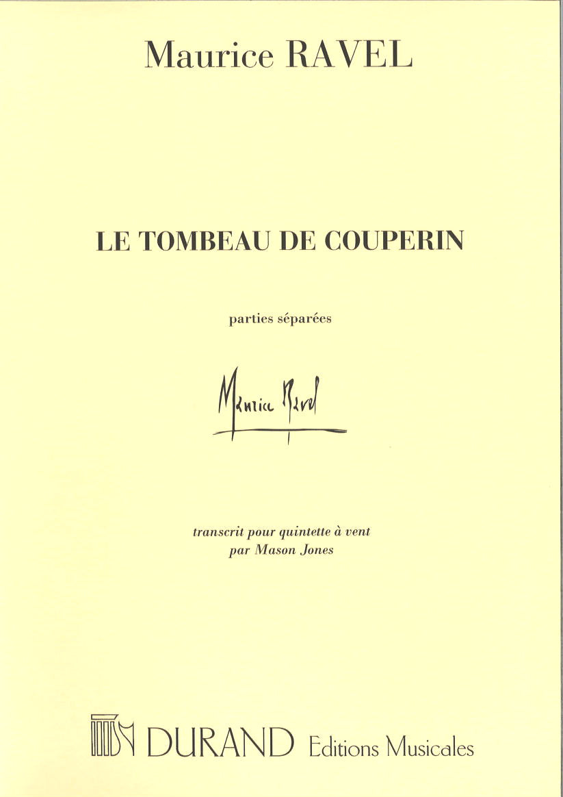 Ravel, Tombeau de Couperin (Partition) (Durand)
