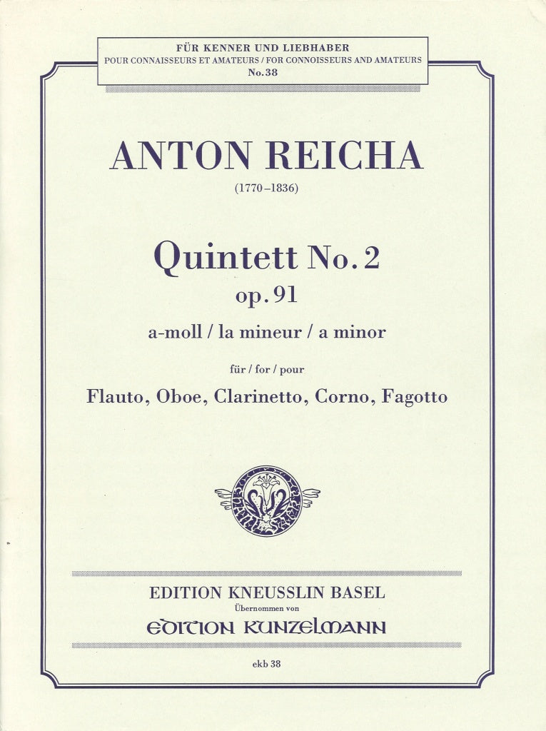 Reicha, Quintett op. 91/2 (Kneusslin)