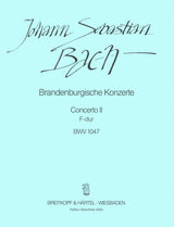Bach, Brandenburg Concerto 2 Full Score (Breitkopf)