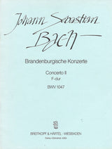 Bach, Brandenburg Concerto 2 Full Score (Breitkopf)