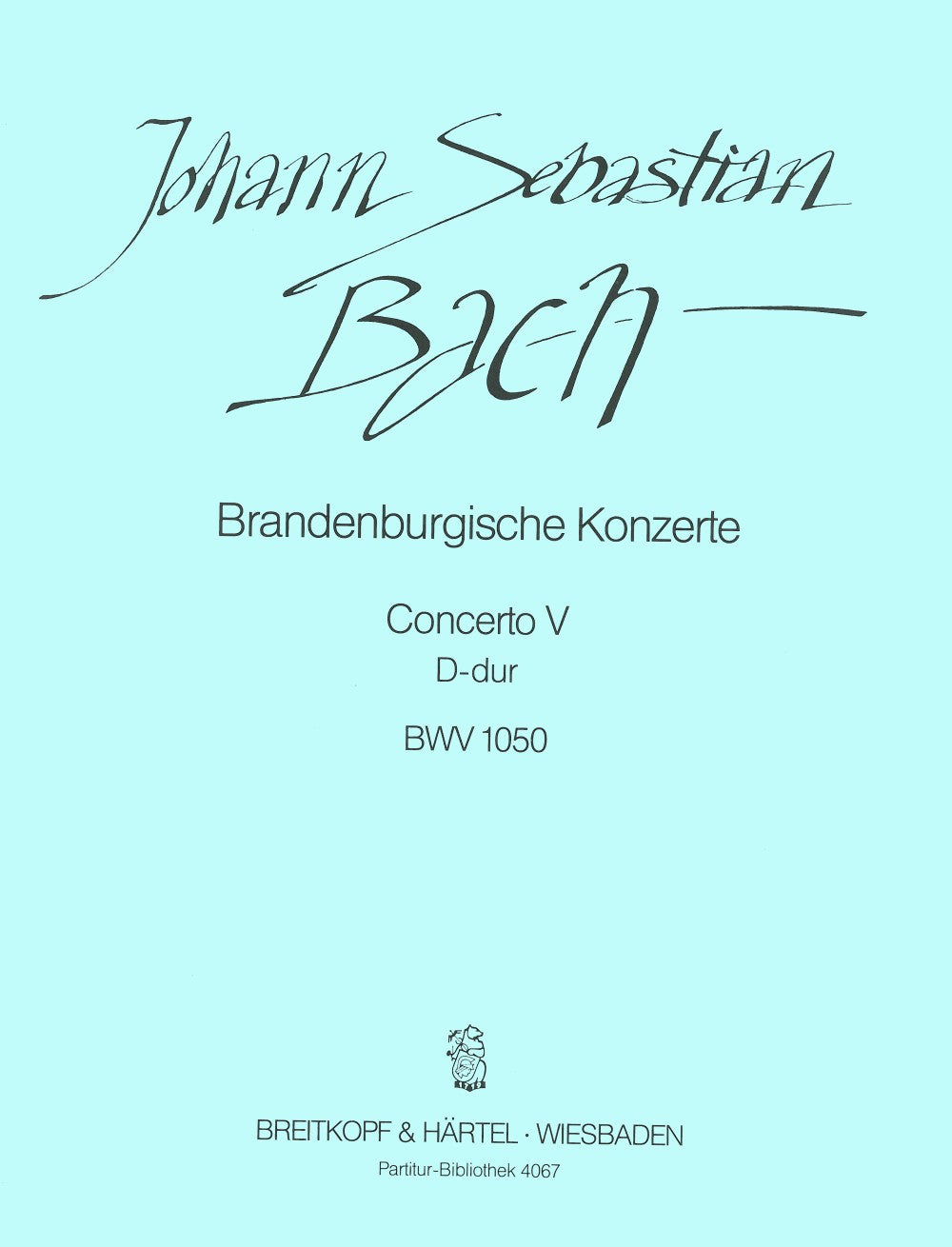 Bach, Brandenburg Concerto 5 (Partitur) (Breitkopf)
