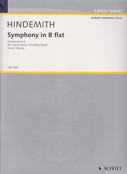 Hindemith, Symphony in Bb: Full Score (Schott)