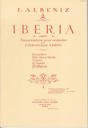 Albeniz, Iberia 5: El Albaicin (Eschig)