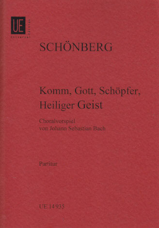 Bach/Schonberg, Komm, Gott, Schopfer (Universal)