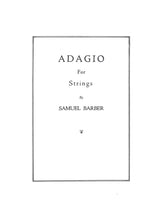 Barber, Adagio for Strings op. 11 (Score (G.Schirmer)