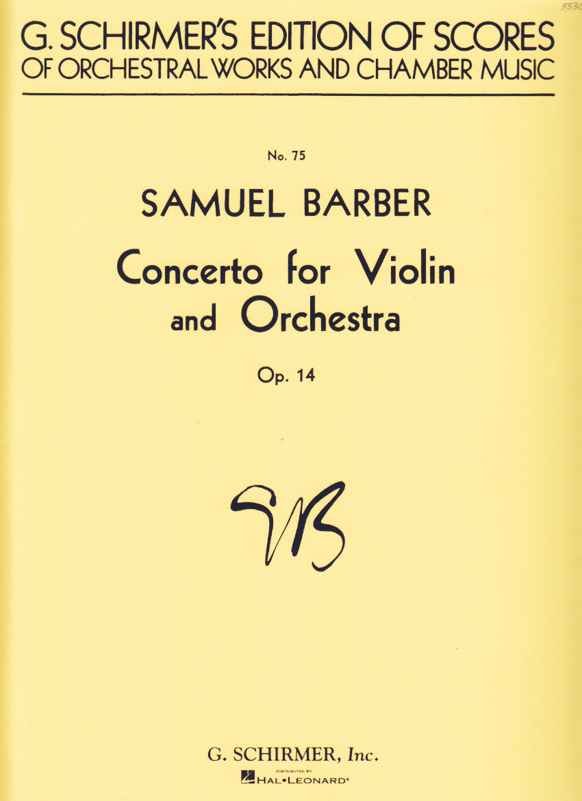 Barber, Concerto for Violin op. 14 (G.Schirmer)