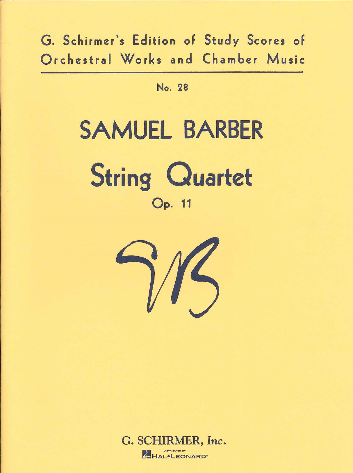 Barber, String Quartet op. 11 (G.Schirmer)