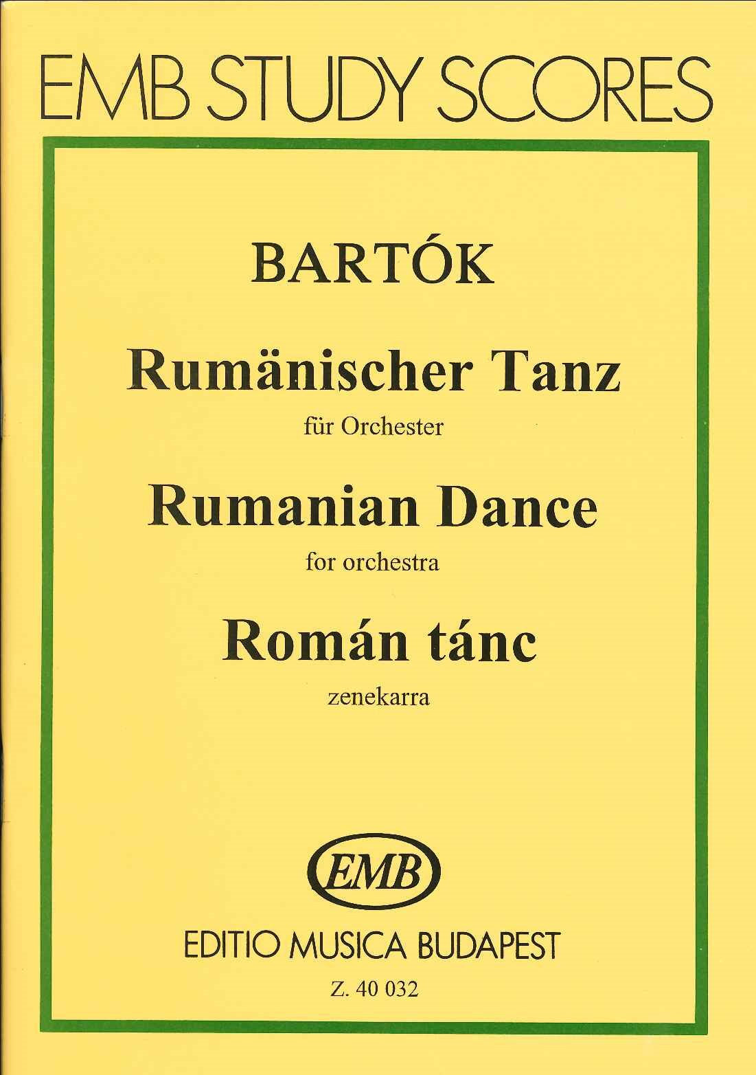 Bartok, Rumanian Dance Sz 47a, BB 61 (Editio Musica Budapest)