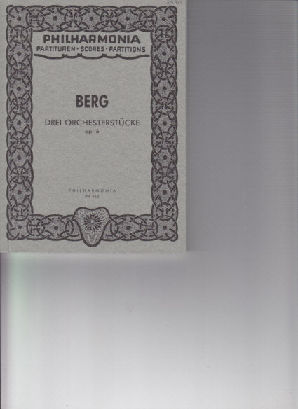 Berg, 3 Orchesterstucke op. 6 (1929) (Universal)