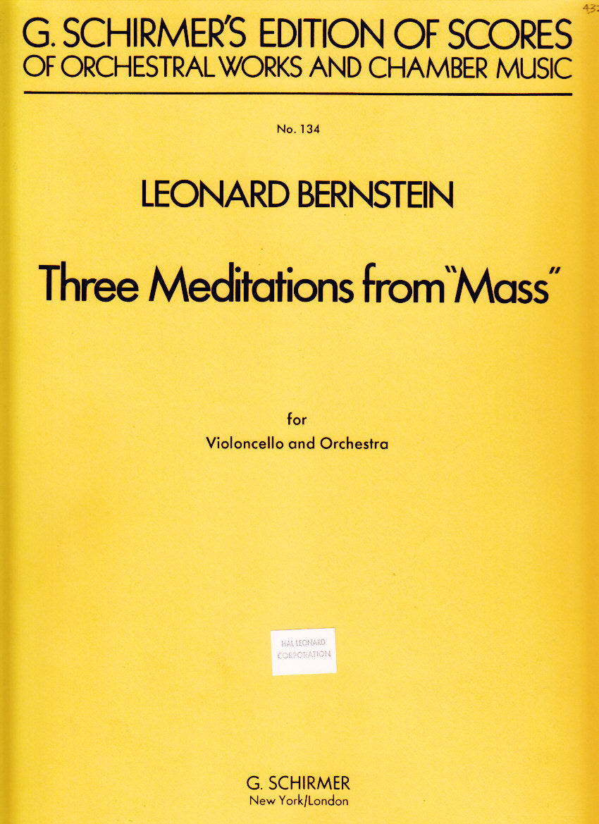 Bernstein, Mass, 3 Meditations (Boosey)