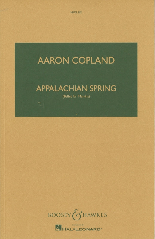 Copland, Appalachian Spring: Ballet (Boosey)