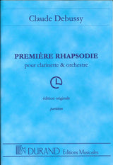 Debussy, 1er Rhapsodie pour clarinette (Durand)