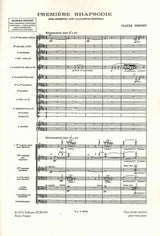 Debussy, 1er Rhapsodie pour clarinette (Durand)