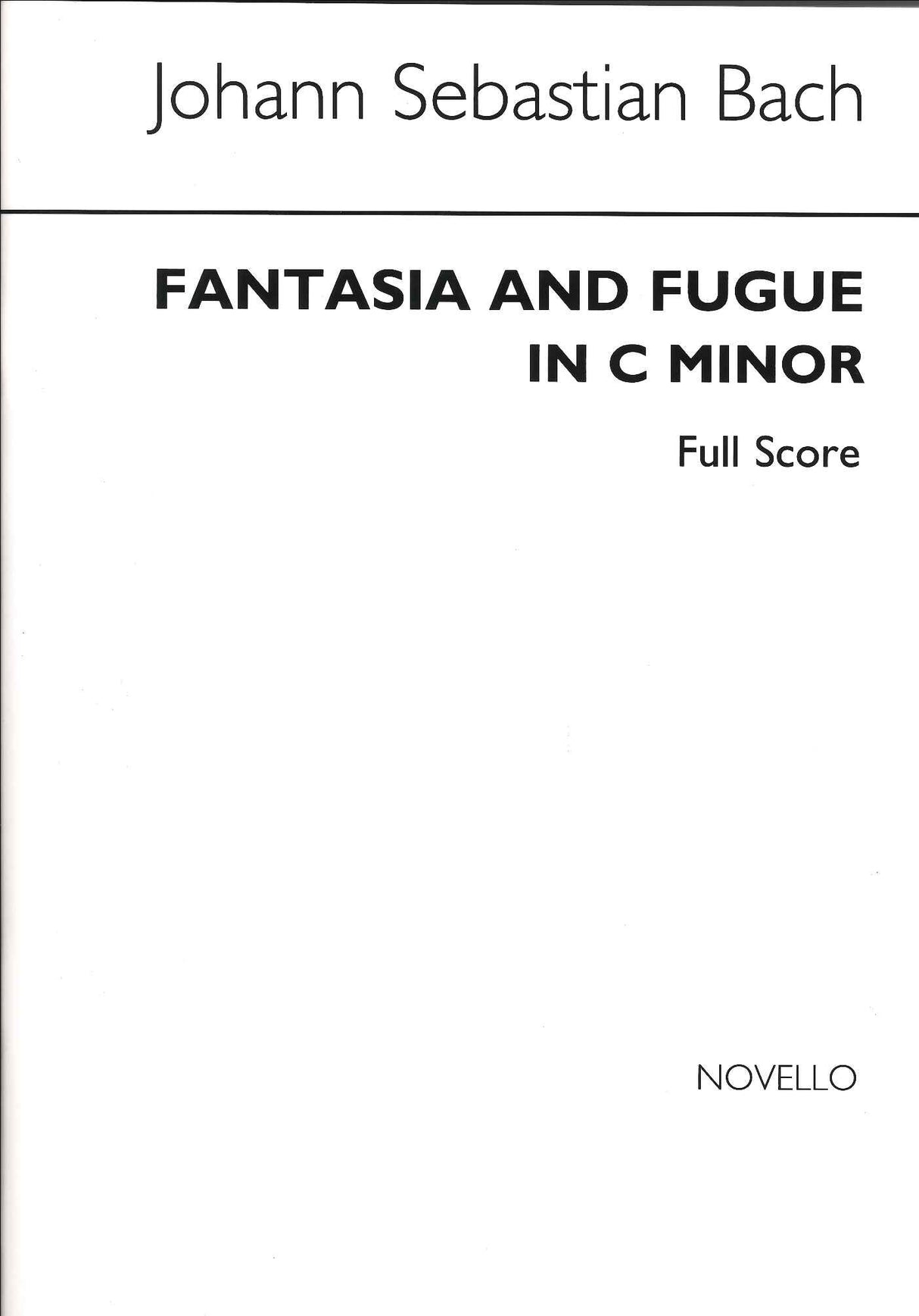 Bach/Elgar, Fantasia & Fugue in c (Novello)