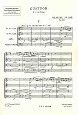 Faure, Quatuor a cordes op. 121 (Durand)