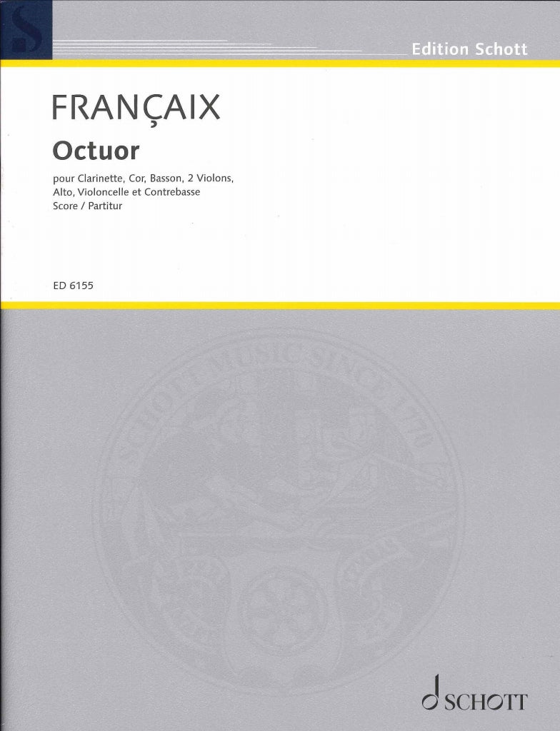 Francaix, Octuor (Score) (Schott)