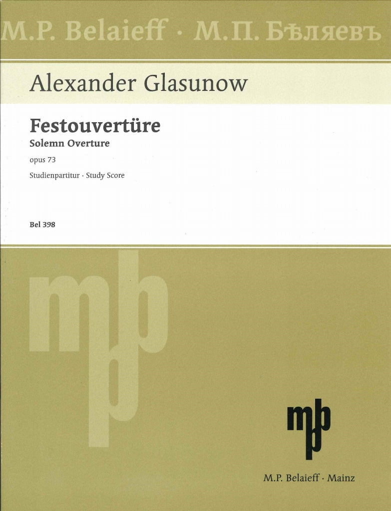 Glazunov, Festouverture op.73 (Belaieff)