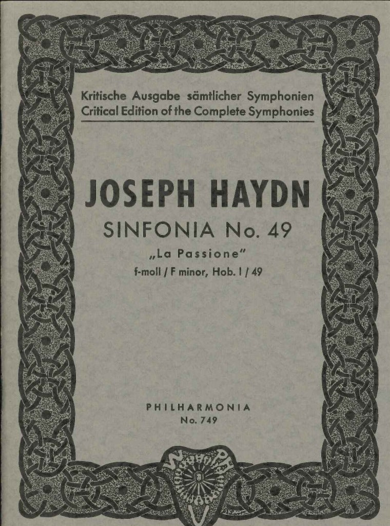 Haydn, Symphony No. 49 'La Passione' (Universal)