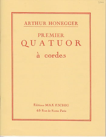 Honegger, String Quartet No. 1 (Eschig)