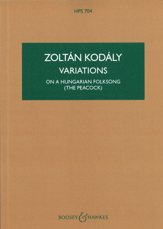 Kodaly, Variations 'The Peacock' (Boosey)