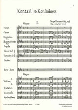 Koussevitzky, Concerto for Contrabass (Forberg)