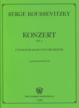 Koussevitzky, Concerto for Contrabass (Forberg)