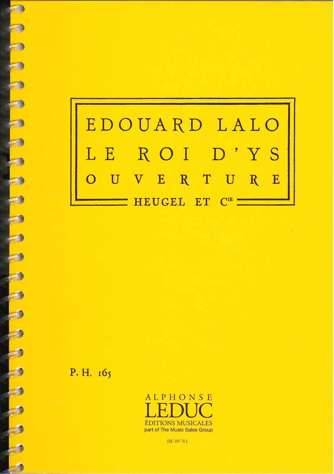 Lalo, Roi d'Ys, Ouverture (Heugel)