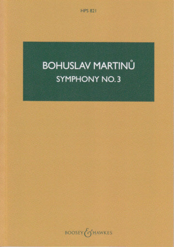 Martinu, Symphony No. 3 (Boosey)