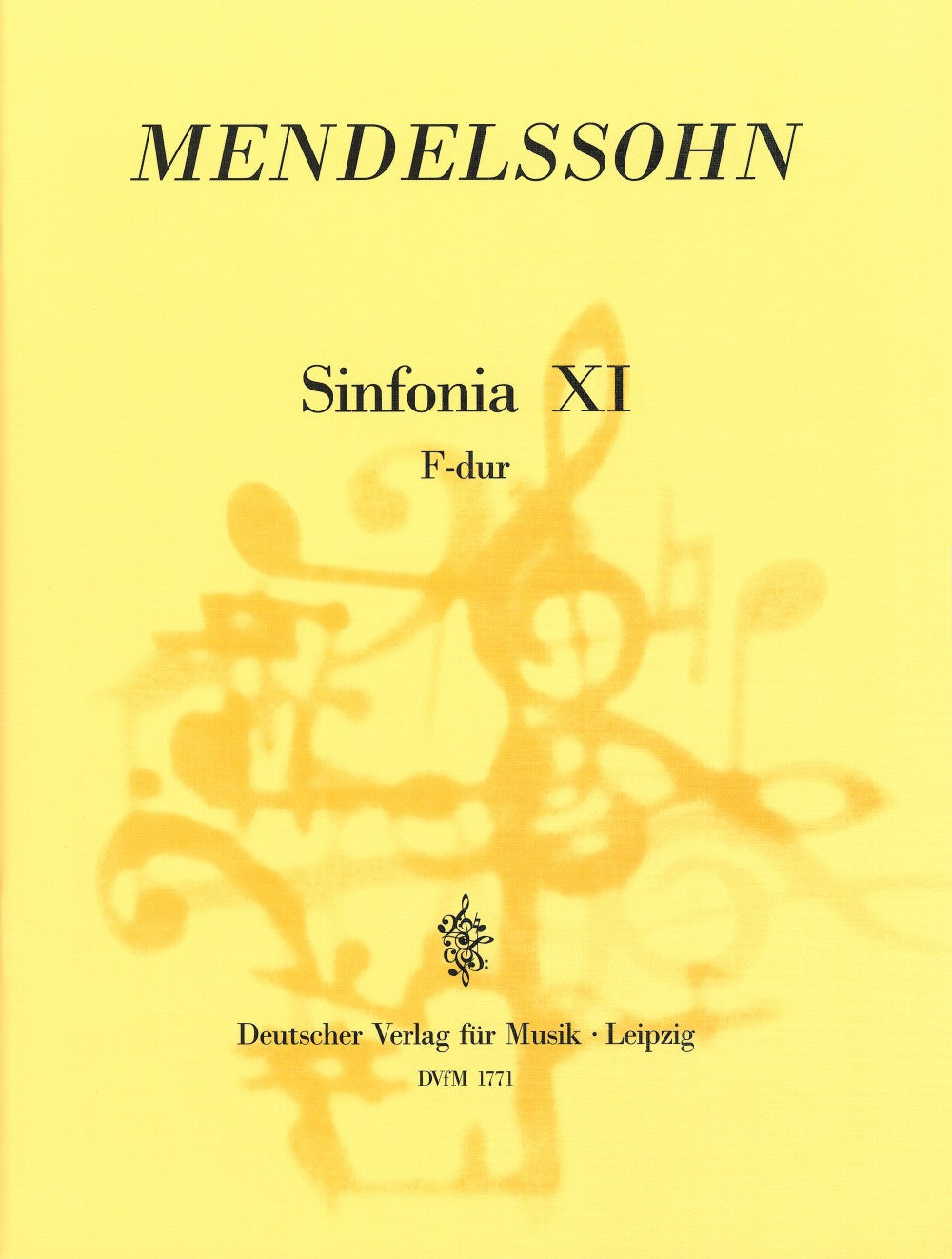 Mendelssohn, Sinfonia No.11 Full Score (Deutscher Verlag fur Musik)