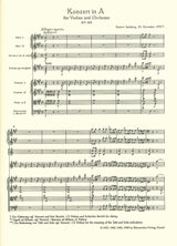 Mozart, Concerto for Violin KV 219 in A (Barenreiter)