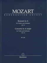 Mozart, Concerto for Violin KV 219 in A (Barenreiter)