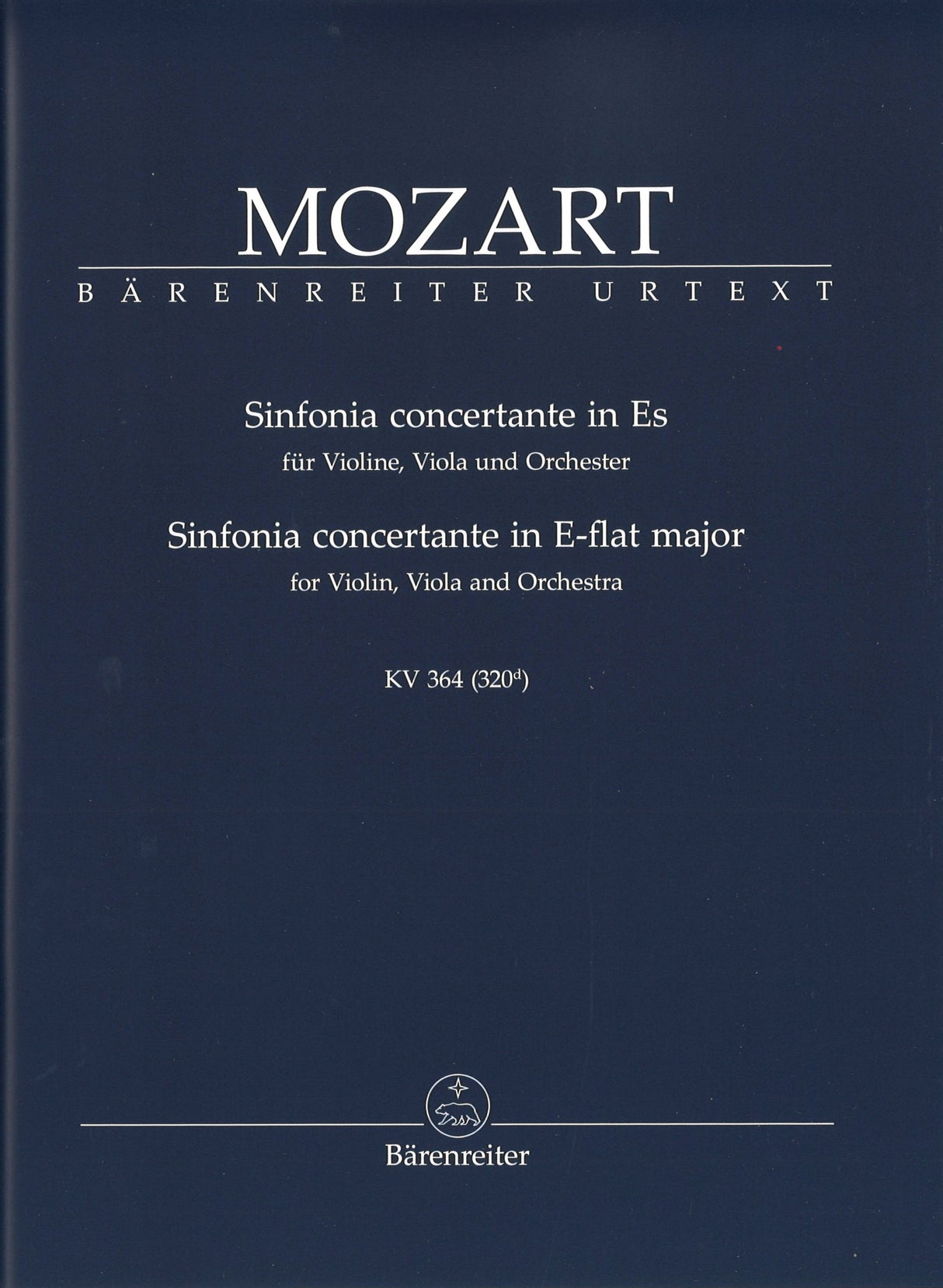 Mozart, Sinfonia concertante KV 364 (Barenreiter)
