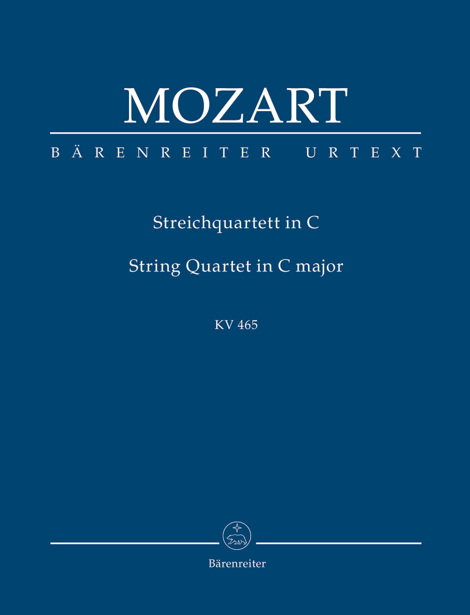 Mozart, String Quartet KV 465 Dissonance (Barenreiter)